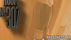 Fingering pussy hard with toys in hotel room till she squirts everywhere