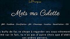 put on my panties french femdom sissifies you with joi cei