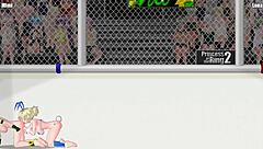 Princess of the Ring 2 sees fierce lesbian catfight wrestling between Mimi and Rena on street