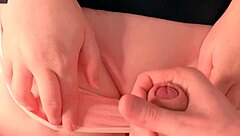 Thick Cum Fills Virgin Latina Teen Pussy in Extreme Close-Up