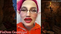 tall glasses femdom in kinky cosplay costume teases pov huge fetish domination