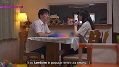 husband cheats with goddaughter's teacher in steamy legendado creampie encounter