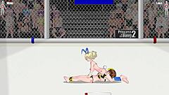 Princess of the Ring 2 sees fierce lesbian catfight wrestling between Mimi and Rena on street