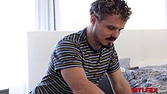 Hot milf mommy rides anal toys rough in lingerie exposing her shaved cheating pussy