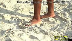 😏 giggles' feet get sandy tickled at beach backstage👣🌊