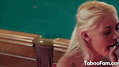 Skinny teen Marsha May sucks big cock then gets fucked hard after losing bet