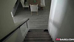 Big tits blonde emmy demure teases stepdad with horny joi masturbation?