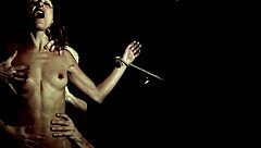 she weaves a dark fantasy with her squirting brunette hands