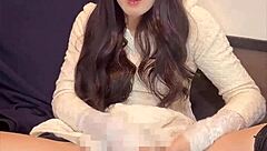 cute ladyboy in mini dress masturbates her ass quietly