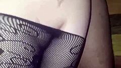 Wife Sucks Hubby's Cock and Balls Before Mounting It Hard