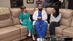 Ditria Rose's pussy filled with creampie in nurse patient roleplay