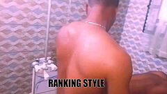 slay queen ebony bbw fucks boss big cock in bath muff dive