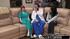 Ditria Rose's pussy filled with creampie in nurse patient roleplay