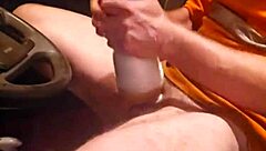 dude this daddy's stroking hard in the truck gazzadomm