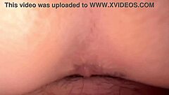 Amateur milf's shaved pink pussy up close 79 days post-virginity loss during homemade licking session