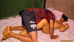 Naughty college babe rides class rep's fat cock for grades