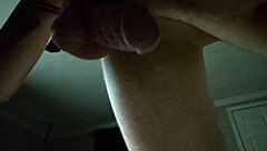 Amateur couple's bent over ass fingering leads to thick cumshot