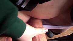 18+ student drenches panties with milk in creepy abandoned house