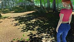 redhead spreads shaved pussy outdoors lets play paradise trails vr part 7 🌿💦