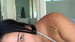 sara blonde takes raw creampie in ass from john coffee