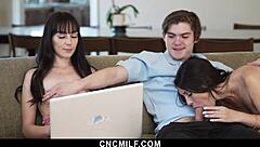 Stepsisters Summon Freeuse IT Guy for Laptop Fix!