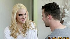 blonde teen babe's pussy fingered and rubbed hard