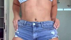 sara blonde takes raw creampie in ass from john coffee