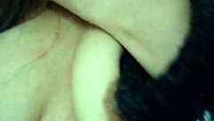 Latina Fingers Juicy Tits in Grandma's Living Room