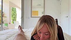 Stepdaughter teases stepdad: party or pussy?