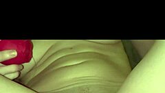 Cute Blonde Milf Fingers Dripping Pussy To Intense Orgasm With Toy After Bath