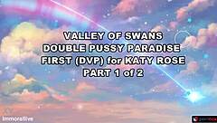 katy rose's first double vaginal paradise in valley of swans with two monster cocks pounding