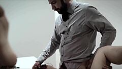 Blonde teen patient, trust your doctor dad to fuck that tight pussy good