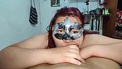 her mouth craves my cock rubbing teasing face and deep throating sloppy