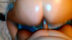 oiled booty gf bounces on that big dick pov style