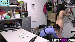 Officer Rips Ruby's Clothes and Pounds Her Hard in Garage