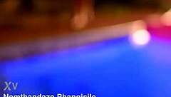 Barefoot Tits Orgasm from Big Black Cock Poolside Barefoot Toys