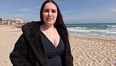 imagine curvy teen with big natural tits picked up tricked fucked rough by old german tourist on holiday