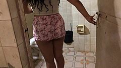 hey cant leave this curvy latina babe alone flashing her big ass on street