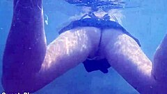 Underwater Creampie While Swimming After Cumming Inside Wet Pussy