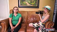 skinny lauren and pixie pie, wanna share this dick getting banged hard?