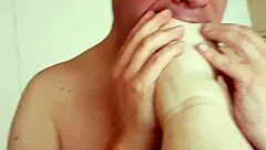 Raw Toe Sucking Action with Feet Worship