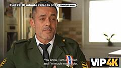 the luckiest soldier scores with his buddy's young girlfriend in uniform