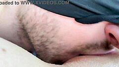 Watch him devour her wet pussy close up