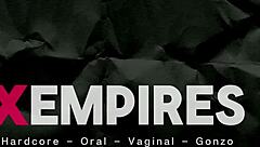 Asteria Jade shyly tries anal first time with deepthroat kissing