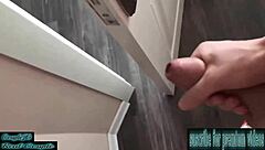 Amateur friends mom strokes cock to cum explosion baring her huge hot boobs