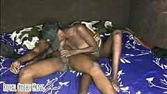 ebony babe feels huge cock rush