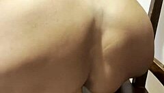 Watch this sexy blonde wife oil up for big dildos solo play