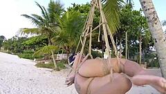 hey check this barista ep2 morena teasing on the coconut tree 🌴😏👀