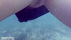 Underwater Creampie While Swimming After Cumming Inside Wet Pussy