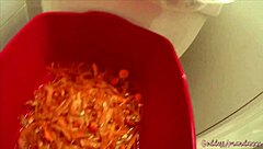 Pissing Carrots Meal Fetish